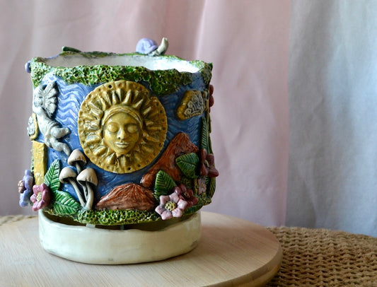 Memento Mori/Sympatheia Ceramic Hand-Built Planter